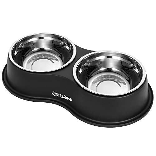Epetslove Dog Bowls Double Dog Water and Food Bowl...