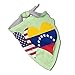 American Flag and Venezuelan Flag Pet Scarf Cat and Dog Decorative Mufffler Triangle Bandanas Bibs Kerchief