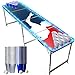 Produktbild Offizieller Player Flash Beer Pong Tisch Set | LED-Beleuchtung | Inkl. 1 leuchtender Beer Pong Tisch + 120 53cl Becher (60 Silber & 60 Blau) + 6 Ping-Pong-Bälle | Trinkspiele | OriginalCup®