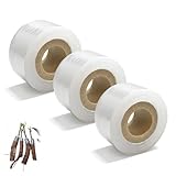 Grafting Tape 3 Pack – Stretchable Self-Adhesive Plant Grafting Film, Budding & Nursery Repair Tape for Fruit Trees, Floral Plants, Garden Stem Fix & Plant Support (Clear)