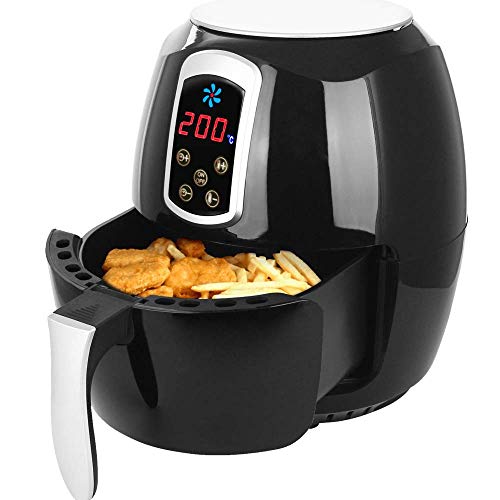 Epiq Heißluftfritteuse, Airfryer, Smart Fryer, Frittieren ohne Öl, 3,6 Liter Volumen, 1400 Watt, schwarz, Heissluft-Fritteuse, 80000530 – Bild 5