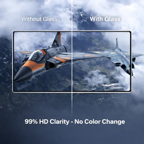 Image of Tempered Glass for Samsung Galaxy S23 | S22 (6.1 Inch) Military Grade 9H Screen Guard, Anti-Scratch, Shatterproof, Edge-to-Edge Full Coverage - Black Border