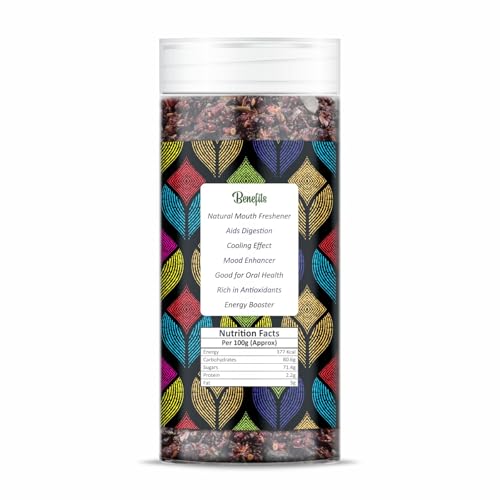 NatureVit Calcutta Meetha Paan Mukhwaas 400g – Sweet Calcutta Paan Mouth Freshener with Gulkand & Fennel | Natural, Vegetarian, Hygienically Packed