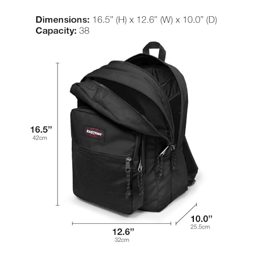 EASTPAK Pinnacle Rucksack, 38 L - Black Denim (Grau)