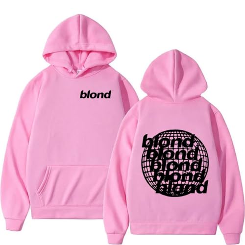 Anaonre Rapper Franks Hoodie Man Woman Blonds Pullover Tops Ocean Hoodies-Pink||s
