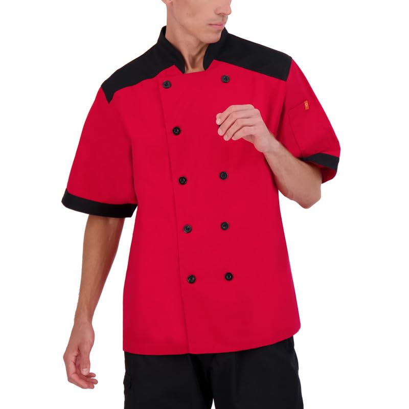 happy chef Top Vent Lightweight Chef Coat-picture-20