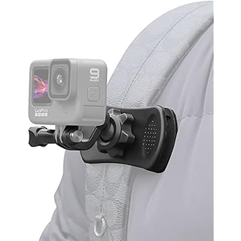 Vkesen Backpack Strap Mount, 360° Rotating Quick Clip Mount Compatible with GoPro Hero 11, 10, 9, 8, 7, 6, 5, DJI and Other Action Cameras Cover