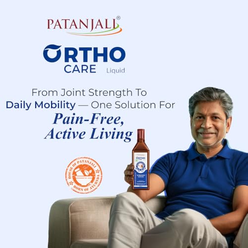 Image of Patanjali Orthocare Liquid | Ayurvedic Joint Support Supplement | With Glucosamine, MSM, Boswellia & Vitamin D | Vegetarian | 500ml (Pack of 2)