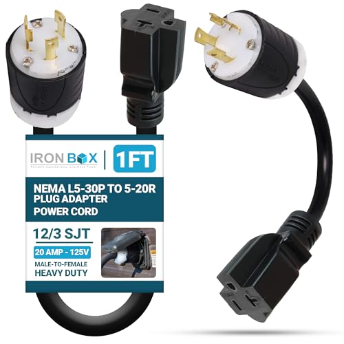 発電機コード アダプター L5-30P～5-15R RVl5 発電機コード アダプター L5-30P～5-15R RVl5 Amazon.co.jp