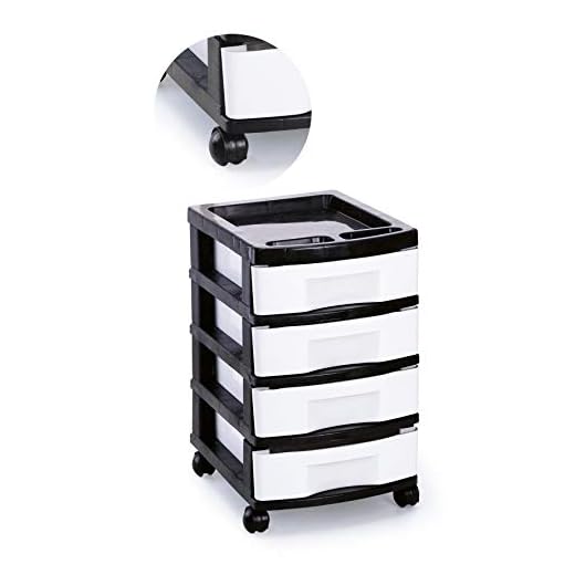 Gaveteiro Plástico Branco 4 Gavetas Agraplast 572