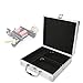 Produktbild Tattoo Aufbewahrungsbox, Aluminiumlegierung Reisen Tattoo Body Art Machine Case Tragetasche Organizer mit Leere Organizer Schaumstoff-Pad 26,5 x 24 x 8 cm / 10,4 x 9,4 x 3,1 Zoll Silber