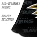 YouTheFan Officially-Licensed NFL Baltimore Ravens Set of 4 Cornhole Bags - All Weather Regulation 6” x 6” Size - 16oz Weight - Designed in USA