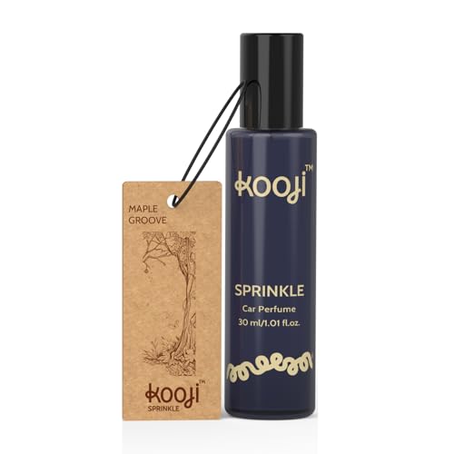 Image of KOOJI Sprinkle - Car & Home Perfumes - Maple Grove 30 ML | Premium Freshener - Maple Syrup, Vanilla, Cedarwood & Cinnamon Blend | Natural & Vegan Ingredients | Long-Lasting Aroma - Up to 60 Days
