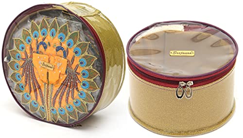 Lord Krishna/Ladoo Gopal PVC Dress Round Storage Organizer Boxes ...