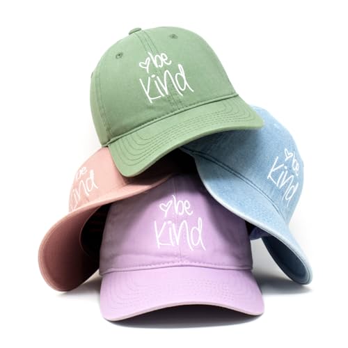 Image of ChoKoLids Be Kind Fashion Dad Hat Cotton Baseball Cap Polo Style Low Profile
