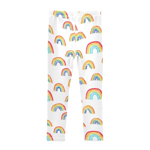 senya Girls Printed Leggings Yoga Pants Rainbow Pattern for Kids in 4t to 10 Years, 4T2