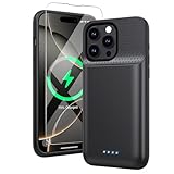 HETP Battery Case for iPhone 16 Pro Max, Upgraded 8600mAh Portable Charging Case, Ultra-Slim Lightweight Powerful Extended Battery Pack for iPhone 16 Pro Max (6.9 inch)-Black