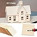 CertBuy 50 Pcs Unfinished Wood Pieces 4 x 4 Inch Square Blank Wood Natural Wooden Squares Cutouts for DIY Crafts, Painting, Staining, Carving, Coasters Making, Christmas, Home Decorations