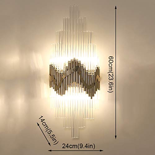 Aplique de pared cristal lujoso moderno GWJKG con acabados minimalistas de alta gama 2