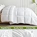 L LOVSOUL Down Alternative Comforter King Size Duvet Insert,All Season Duvet Insert with Corner Tabs,White Comforter King 106x90Inches