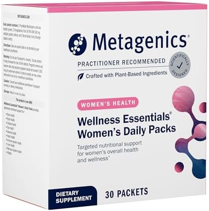 Metagenics Wellness Essentials Women - Daily Multivitamin Packets - Women's Multivitamins - Bone Density Support* - Omega-3 Fatty Acids - Non-GMO & Gluten Free - 30 Packets