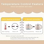 Dezin Electric Pot, 1.6L Ramen Cooker, Hot Pot Electric Stainless Steel, Multifunctional Cooker for Egg, Pasta, Soup, Porridge, Oatmeal with Temperature Control and Keep Warm Function - Image 3