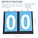 Portable Flipper up, 2/3/4 Digit Portable Flip Sports Scoreboard Score Counter for Table Tennis Basketball(Two scoreboard)