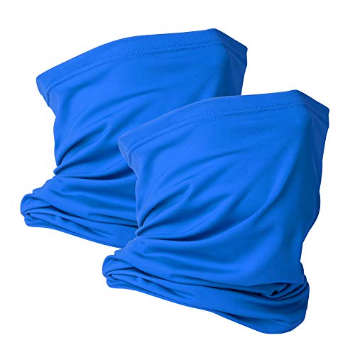 Image of VULKIT 2 Pack Neck Gaiter Face Mask Scarf Reusable Bandanas Tube UV Protection Balaclava Outdoor Sport for Men and Women