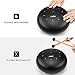 Moukey Tongue Drum, Steel Drum 11 Notes, Worry Free Drum 10 Inches, Portable Handpan, D Major Steel Tongue Drum, Calm Drum with Drumsticks, Stylish Travel Bag, Tone Sticker and Music Book, Black