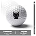 Black Cat Princess Practice Golf Ball Realistic Feel and Long Lasting Limited Training Balls Gifts for Men Women