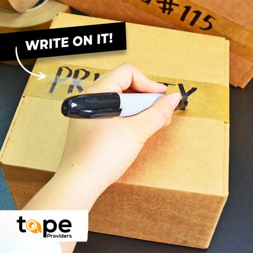 Wod Pfkt7 Kraft Paper Flatback Carton Sealing Tape - 1 Inch X 60 Yds. - For Packaging, Moving, Shipping, Or Storage Boxes #TOP4