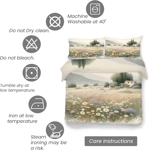 Housse de couette microfibre douce de qualité supérieure avec imprimé d'art - 7