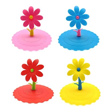 JZK Flower Silicone Mug Covers Set Cover