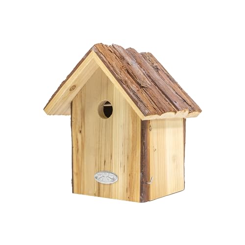 mgc24 Vogelhaus für Blaumeise - Wildvogel Nistkasten zum Aufhängen für Garten und Balkon, aus Holz wetterfest,...