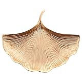 Toyvian Ginkgo Blatt Schmucktablett Aufbewahrungsschale Schmuckablage Klein Glatt Schmuckbehälter für Schmuckaufbewahrung