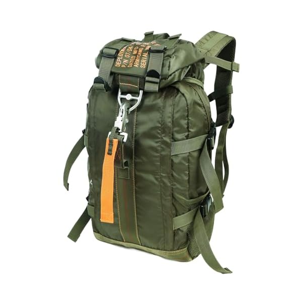 Tactical-Backpack-Flight-Parachute-Pack-Large-Lightweight-Travel-Backpack-with-Molle-for-Outdoor-Green Tactical Backpack Flight Parachute Pack Large Lightweight Travel Backpack with Molle for Outdoor (Green)