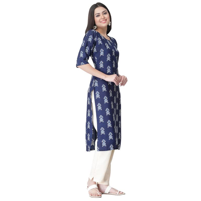 Image of Pinkmint Kurta for Women Different Digital Printed Crape Kurti Casual Wear Regular Fit Kurta