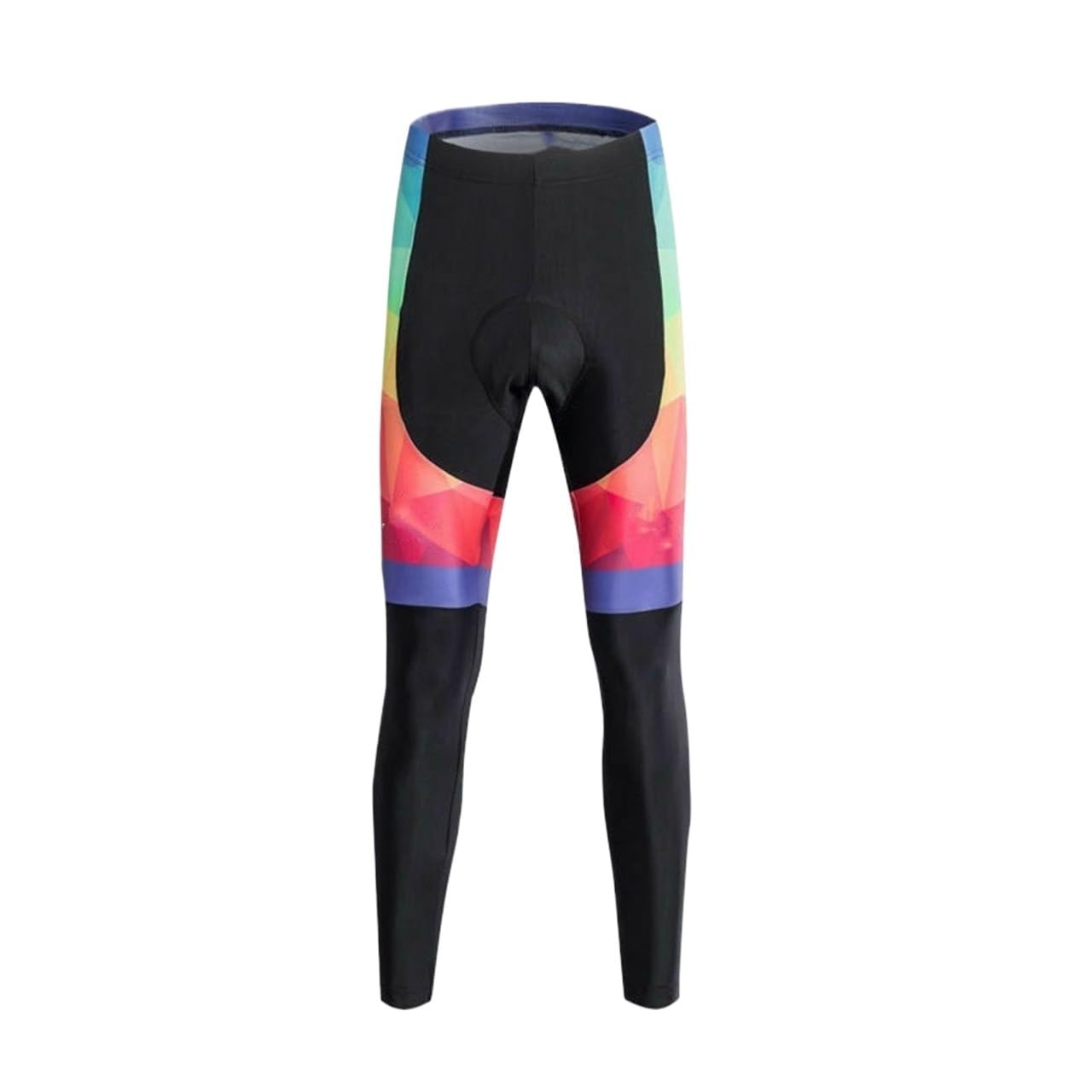 Pantaloni Sportivi da Mountain Bike Corsa all'aperto Abbigliamento Bicicletta colorato Collant Lunghi PRO Team Ciclismo per Uomo(Red02,XXS)