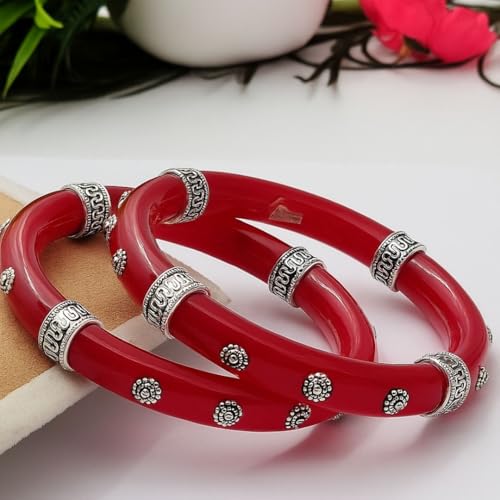 Image of Parasmoni Stylish Silver Bangles (24)
