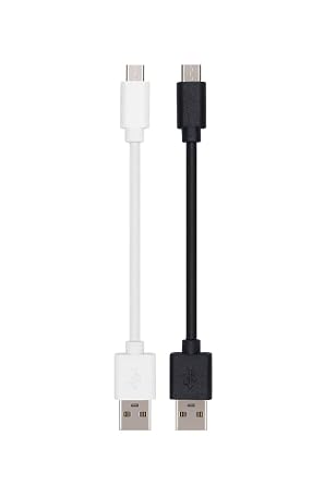 Ultra Short Micro USB Cable Package, 4-inch, 5 Pack, Compatible with PS4, Kindle, Samsung S7/S6, Edge S6/S5, Note 5 & More Old andriod Mobile, Xbox Controller etc. Black, 4-inch 5-Pack