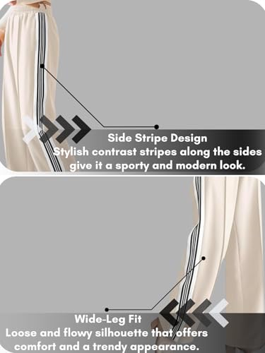 Image of GRECIILOOKS Trousers for Woman | Womens High Rise High Waist Flared Korean Style | Formal Pant for Women Office Wear| Track Pants for Womans Elegant for College & Events (Available in Plus Size)