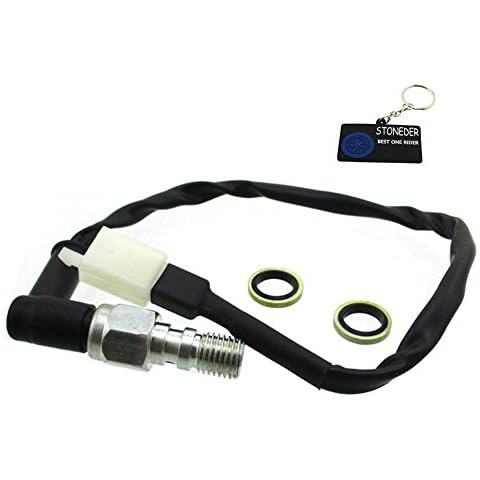 STONEDER 90°Head M10x1.25 Male Plug Hydraulic Brake Light Switch For Yamaha WR250F WR450F Cover