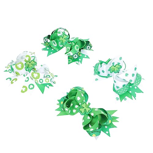 Pinces à cheveux irlandaises Saint-Patrick lot de 3 avec nœud léger et confortable