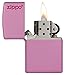 Zippo Pink Matte Logo Pocket Lighter