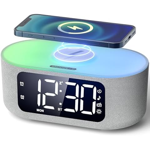 Réveil Bluetooth LIORQUE avec Charge Qi Cover