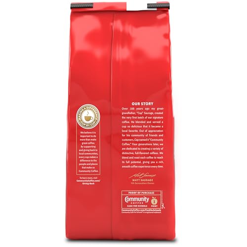 Image of Community Coffee French Roast, Ground Coffee, Extra Dark Roast, 12 Ounce Bag (Pack of 1)