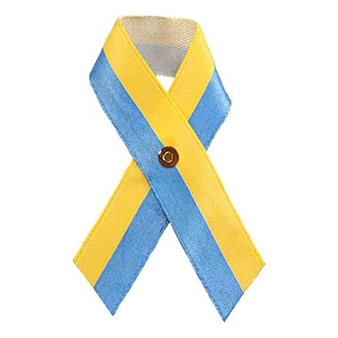 Ukraine Flag Pin, Ukrainian Ribbon Brooch Badge Jewelry Remembrance Day Gifts Cover