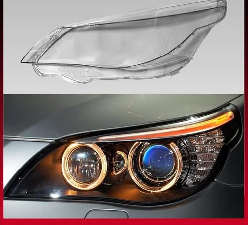 Coque de phare avant pour BMW Série 5 E60 E61 2008-2010 cache transparent - 2