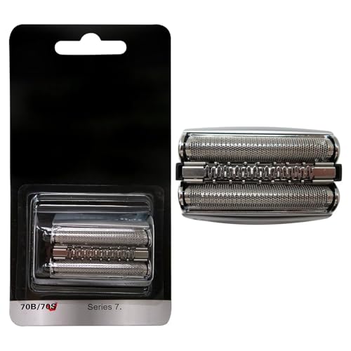 Upgraded 70S Silver Series 7 Shaver Replacement Heads w/Sealed Packaging for Br-aun Pulsonic Series 7 shaver 720S 790CC 760CC 765CC 795CC 730 9565 750CC 9585 9591 7840S