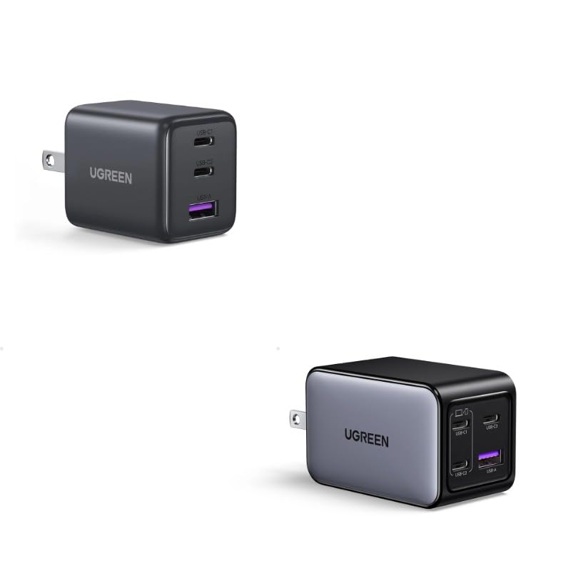 Cargador UGREEN 65W y 30W USB-C GaN, Pack Dual